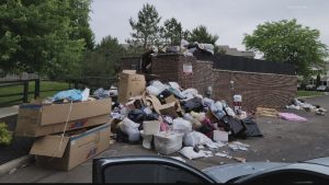 Dumpster Overflowing